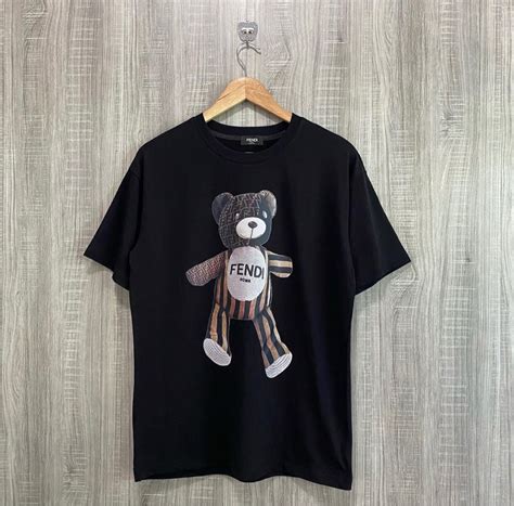 fendi bear t shirt|fendi t shirts for men.